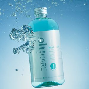 image of a mouthwash underwater